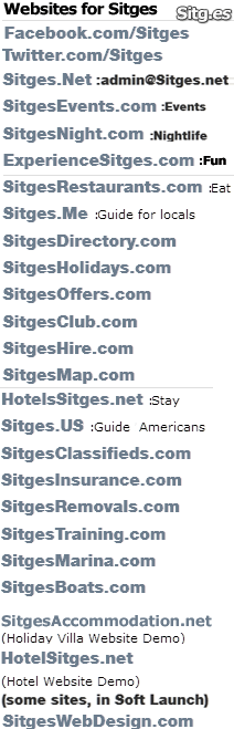 sitges websites list